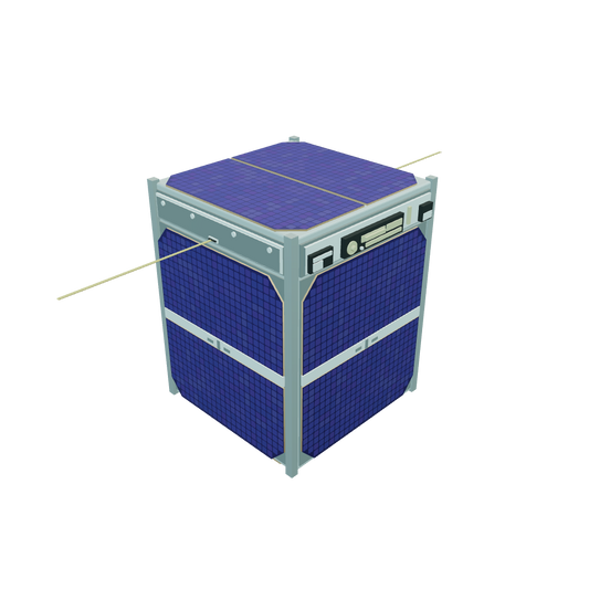 A CubeSat is a miniature satellite used for various purposes in space exploration and research. It typically measures 10x10x10 centimeters (hence the "Cube" in its name) and has a maximum mass of 1.33 kilograms. They are highly standardized, making them cost-effective and accessible for universities, research institutions, and even private companies.