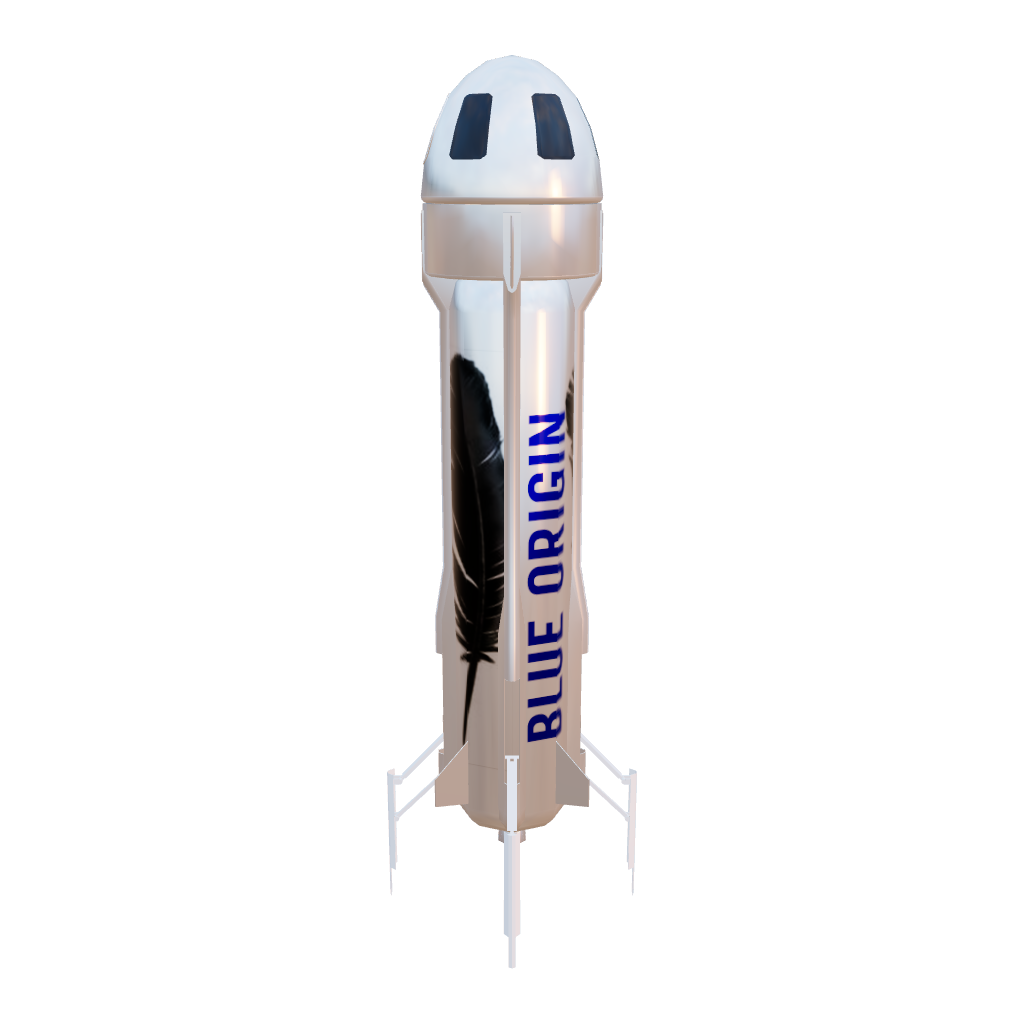 Blue Origin's New Shepard is a suborbital space launch system designed for space tourism and research missions. Named after the first American astronaut, Alan Shepard, New Shepard is part of the growing private spaceflight industry, providing passengers with the opportunity to experience a brief journey to the edge of space.