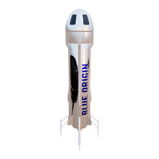 Blue Origin's New Shepard is a suborbital space launch system designed for space tourism and research missions. Named after the first American astronaut, Alan Shepard, New Shepard is part of the growing private spaceflight industry, providing passengers with the opportunity to experience a brief journey to the edge of space.