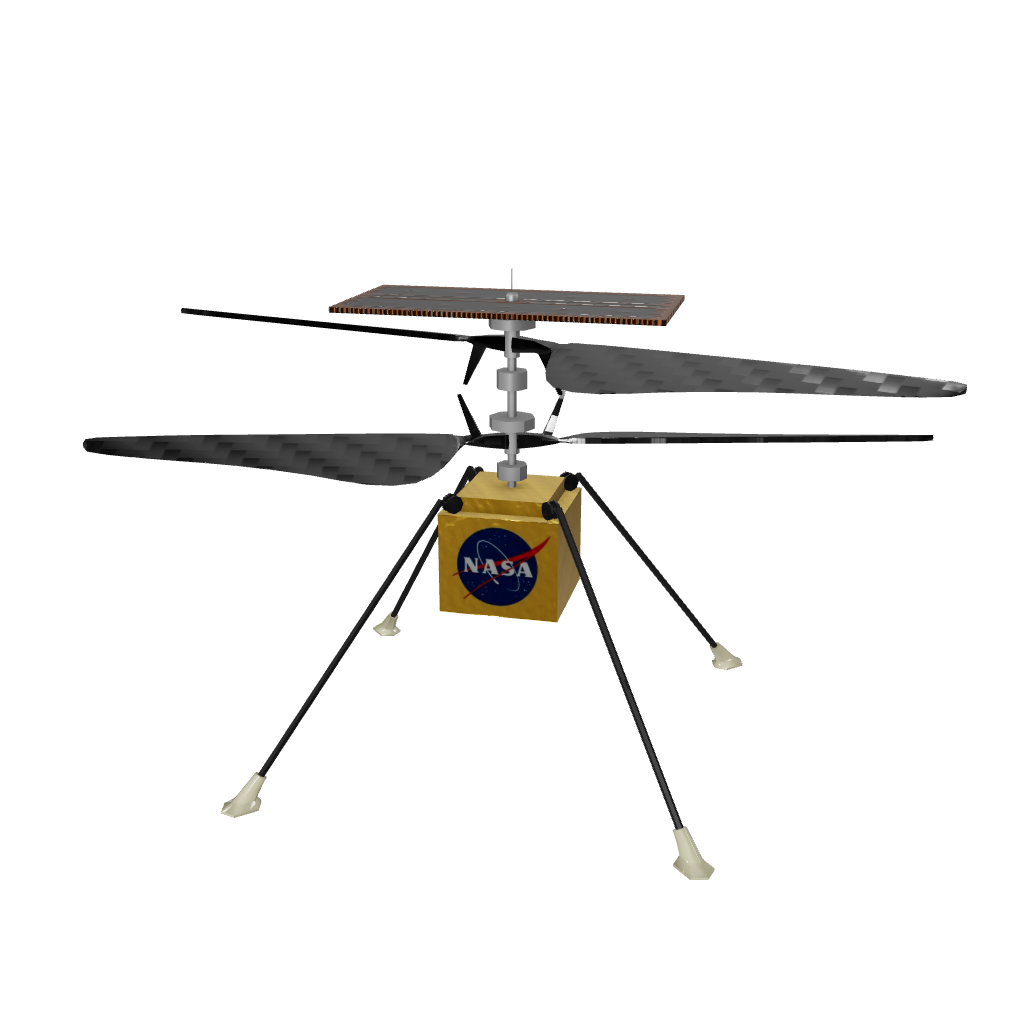 Ingenuity, informally called Ginny, is a small autonomous robotic helicopter, is a pivotal component of NASA's Mars 2020 mission. On April 19, 2021, it etched its name in history by achieving the first powered, controlled flight on a planet other than Earth. Rising vertically, hovering, and gracefully landing, Ingenuity demonstrated its prowess on the Martian surface.