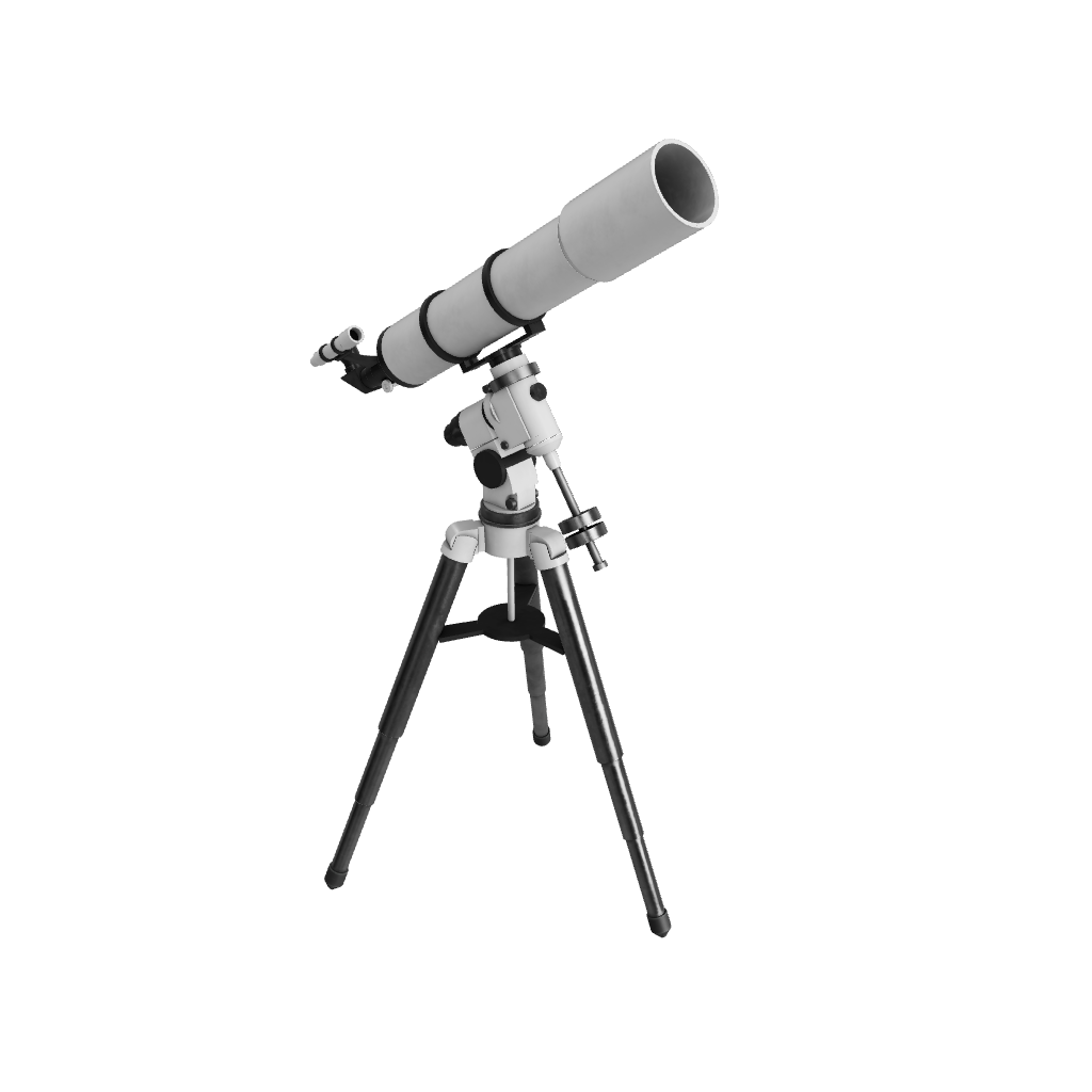 A telescope is a simple optical instrument designed to observe distant objects by collecting and magnifying light. It consists of a few essential components: an objective lens or mirror and an eyepiece. The objective lens or mirror gathers light from the target, while the eyepiece magnifies the image for observation.